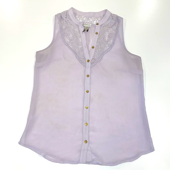 Purple lace flowy tank - Picture 1 of 2